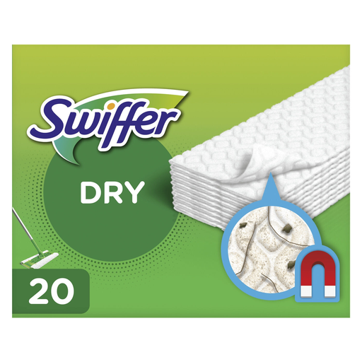 [8001841944838] SWIFFER Lingettes Attrape-Poussière pour Sols, paquet de 20
