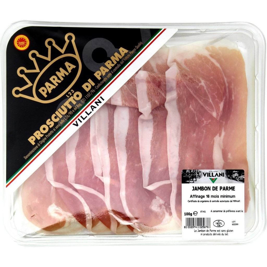 VILLANI Presunto de Parma sem Glúten 100 g