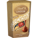 LINDT Cornet de boules assortiment chocolat lait, noir, blanc LINDOR 200 g