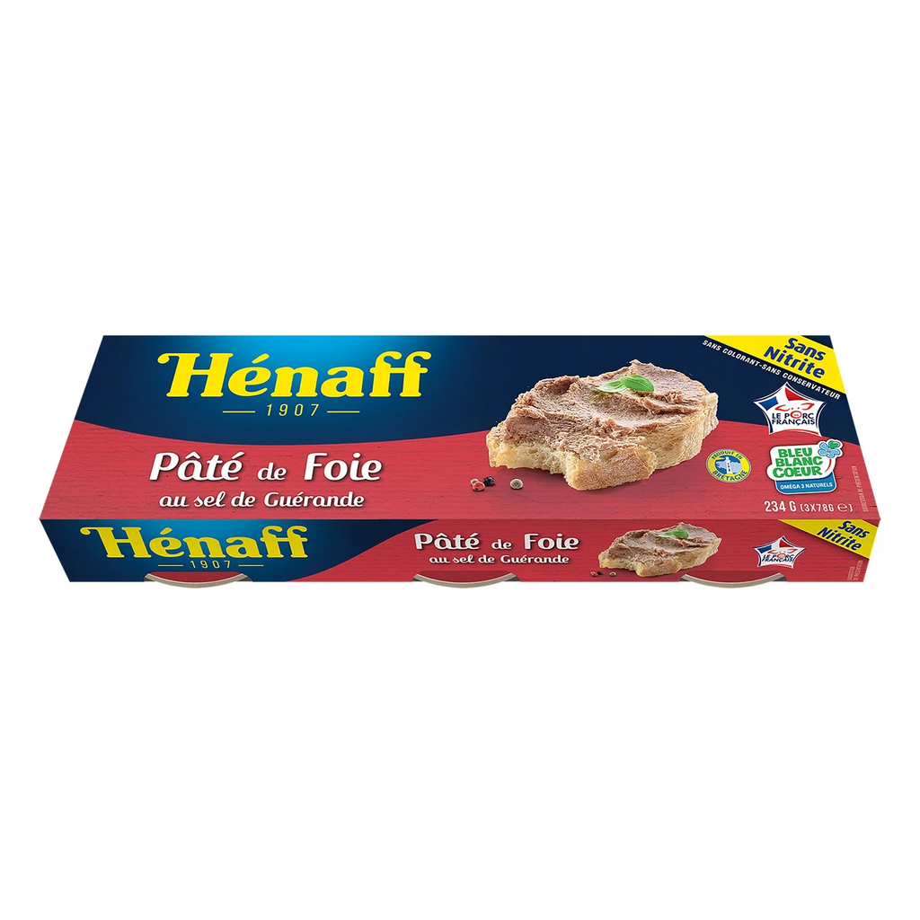 HENAFF Paté de Hígado 3 x 78 g