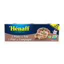 HENAFF Paté de hígado y campaña, cocinados en Bretaña 3 x 78 g