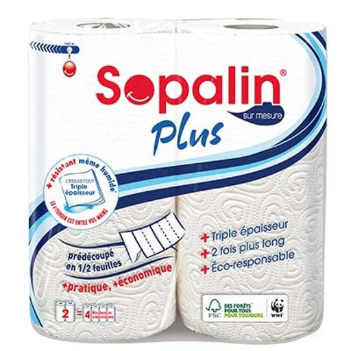 [8004260257794] SOPALIN Papel de Cocina Et Sur Mesure X2