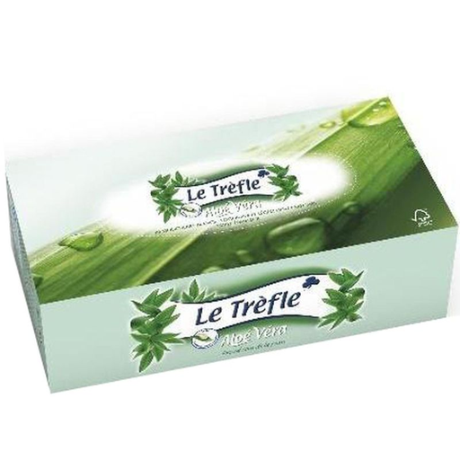 [8004260494472] LE TREFLE Aloe Vera Tissues Box X80