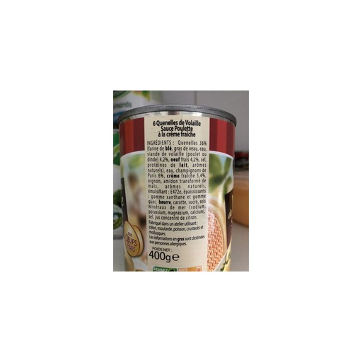 [3021690019001] RAYNAL & ROQUELAURE Poultry Quenelles in Poulette Sauce 400 g