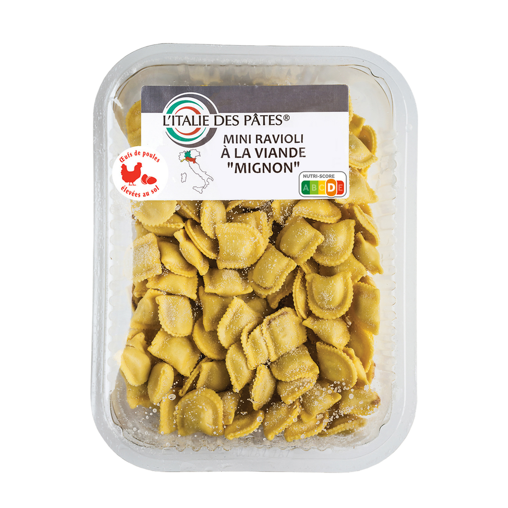 L'ITALIE DES PÂTES Mini ravioli de carne mignon 250 g