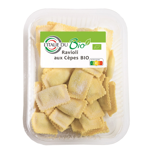 [8005658018843] L'ITALIE DU BIO Ravioli Frescos de Cogumelos Bio 250 g