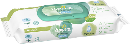 [8006540458563] PAMPERS Toallitas para bebé Aqua Harmonie 48 toallitas