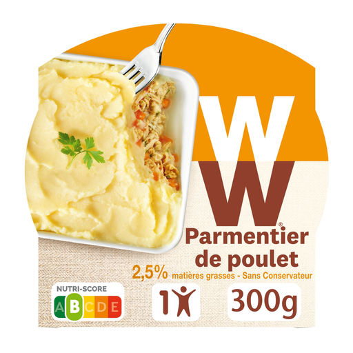[3021690025019] WEIGHT WATCHERS Prato Preparado Parmentier de Frango e Cenouras Fundentes 300 g