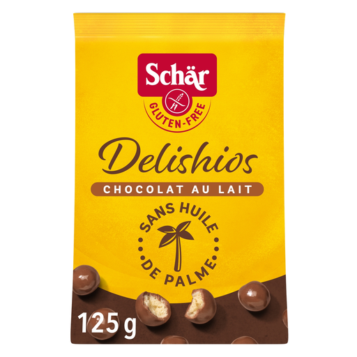 [8008698029480] SCHAR Bonbons chocolat Delishios sans gluten 125 g