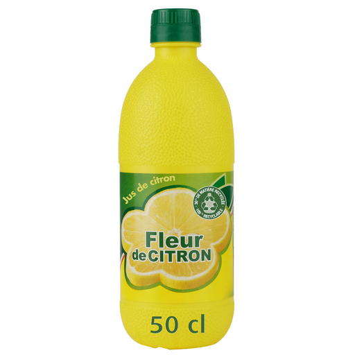 [8009490001315] FLEUR DE CITRON Yellow Lemon Juice 50 cl