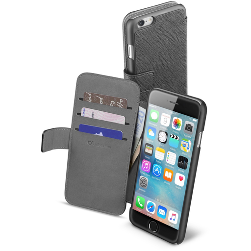 [8018080218316] CELLULARLINE Bolsa Book Agenda para iPhone 6s/6 Preto