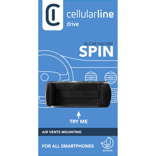 [8018080251238] CELLULARLINE Car mount with air vent attachment 360° rotation