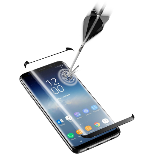 [8018080317934] CELLULARLINE Impact Glass Curved Galaxy S9 1 pièce