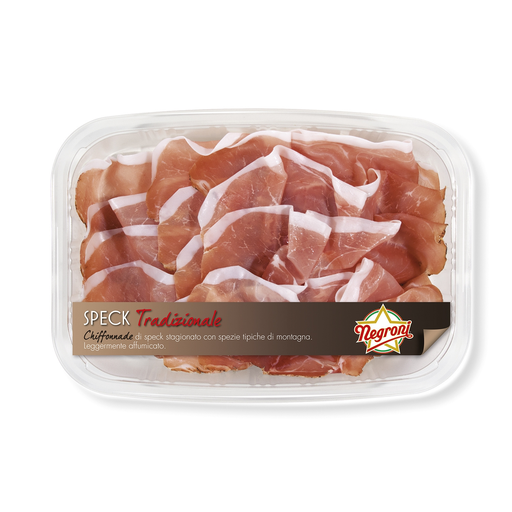 [8028257013378] NEGRONI Chiffonnade de speck Delle Alpi 10 slices 85 g