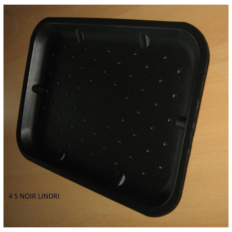 1ER PRIX 4-Compartment Tray 270x180x20mm Black 500 units