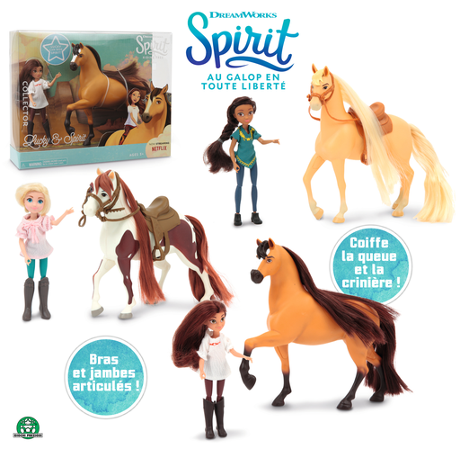 [8056379063124] GIOCHI PREZIOSI Spirit Horse 18cm And Doll 12cm Random Model