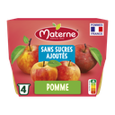 MATERNE Apple Fruit Dessert No Added Sugar 4 x 100 g