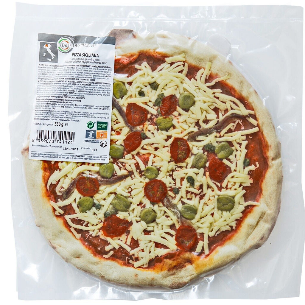 L'ITALIE DES PIZZAS Siciliana Pizza 550 g