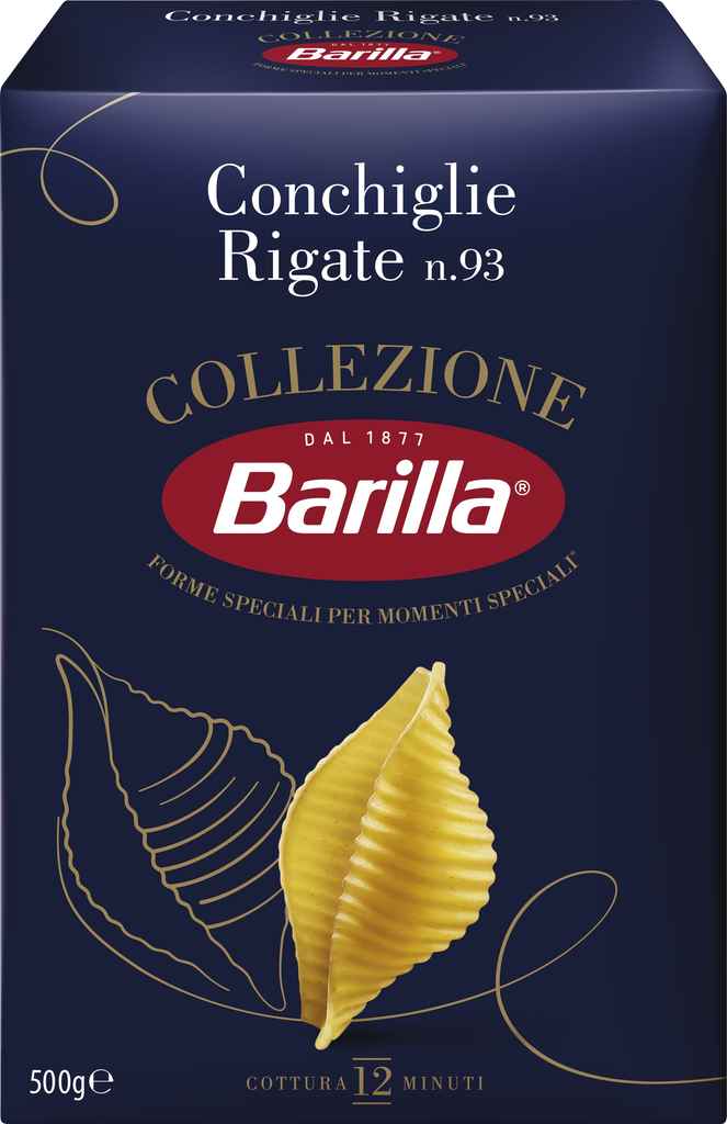 BARILLA Massa Conchiglie Rigate La Collezione 500 g