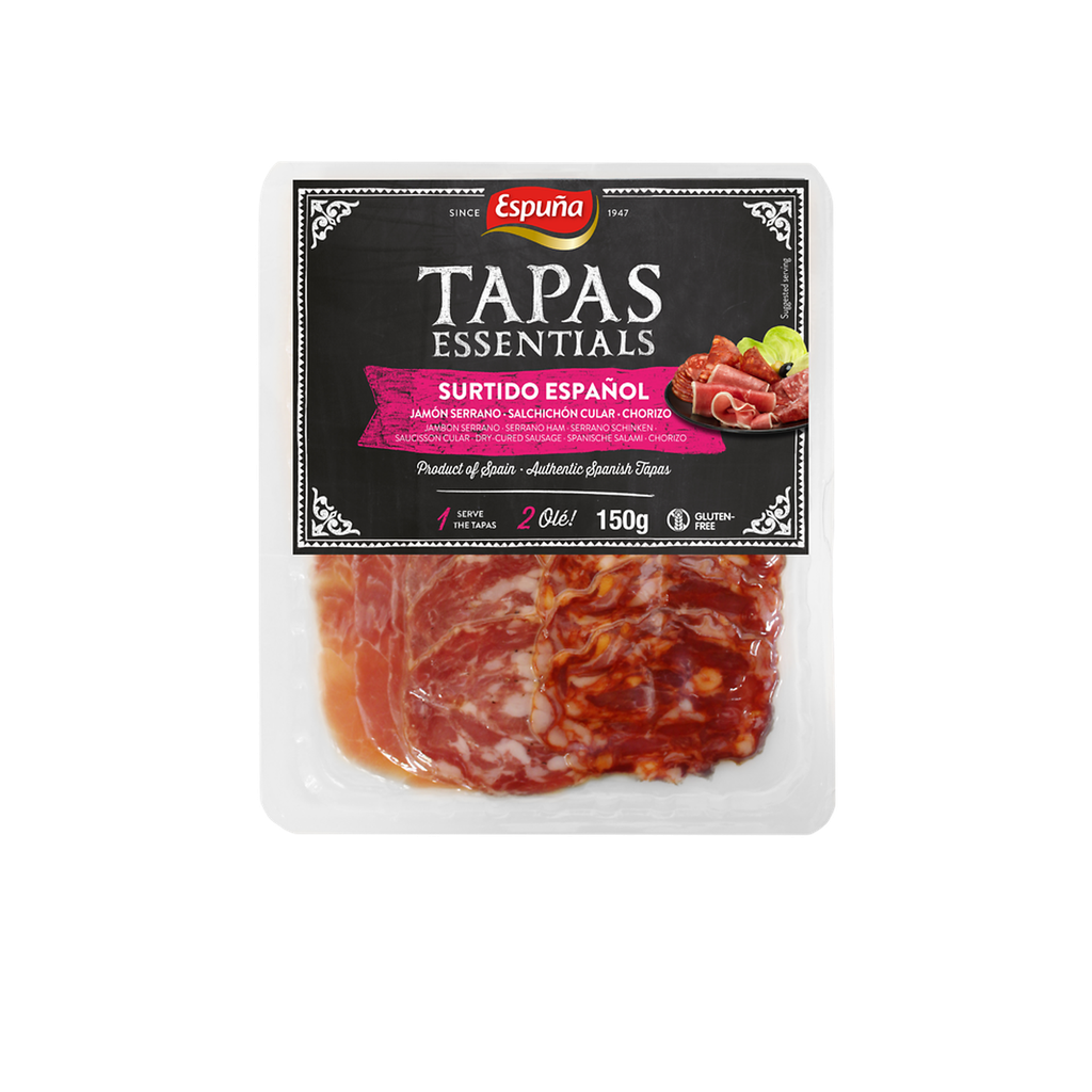 ESPUNA Surtido español salchichón jamón chorizo 150 g