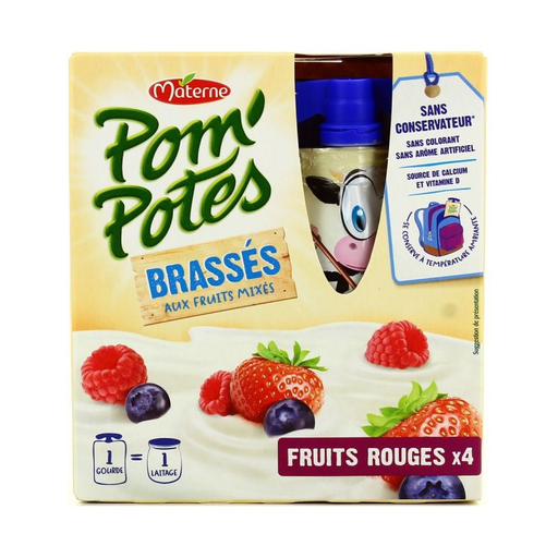 [3021760404171] MATERNE Fruit puree mixed red fruits 4x85g
