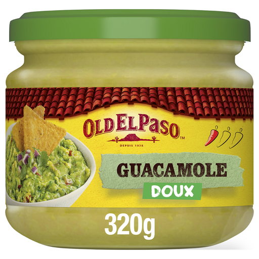 [8410076421449] OLD EL PASO Salsa de guacamole suave 320 g