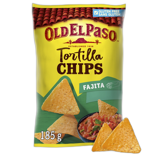 [8410076481757] OLD EL PASO Tortilla chips sabor fajita 185 g
