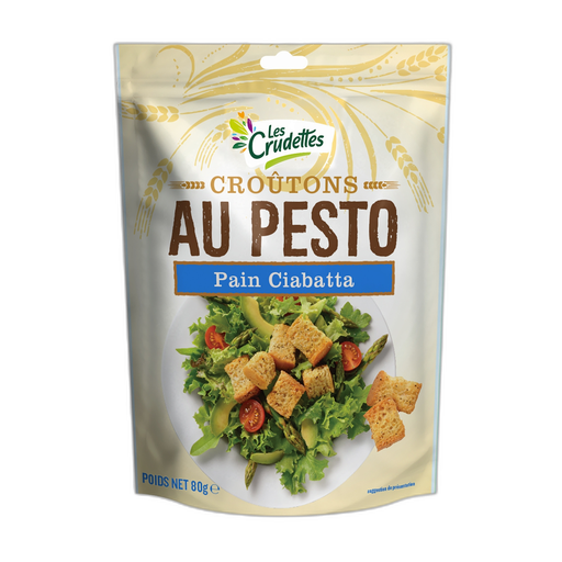 [8410131045153] FRESH GOURMET Ciabatta Pesto Croutons 80 g