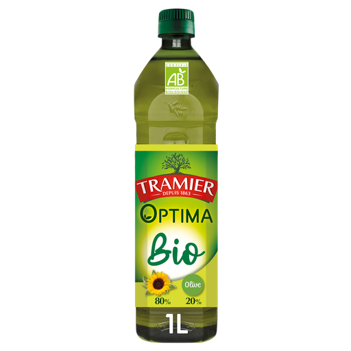 [8410179016375] TRAMIER Optima Olive + Sunflower BIO Blended Oil 1 L