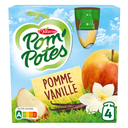 POM'POTES Compote Pomme Vanille 4x90g