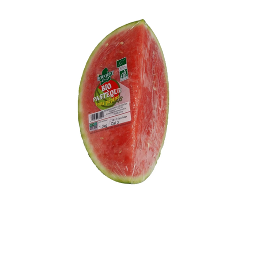 [8412276038090] ANECOOP FRANCE Organic Seedless Watermelon Quarter 1.1 kg