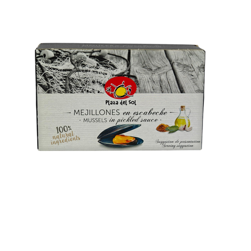 [8429874251011] PLAZA DEL SOL Mussels in escabeche sauce 70 g
