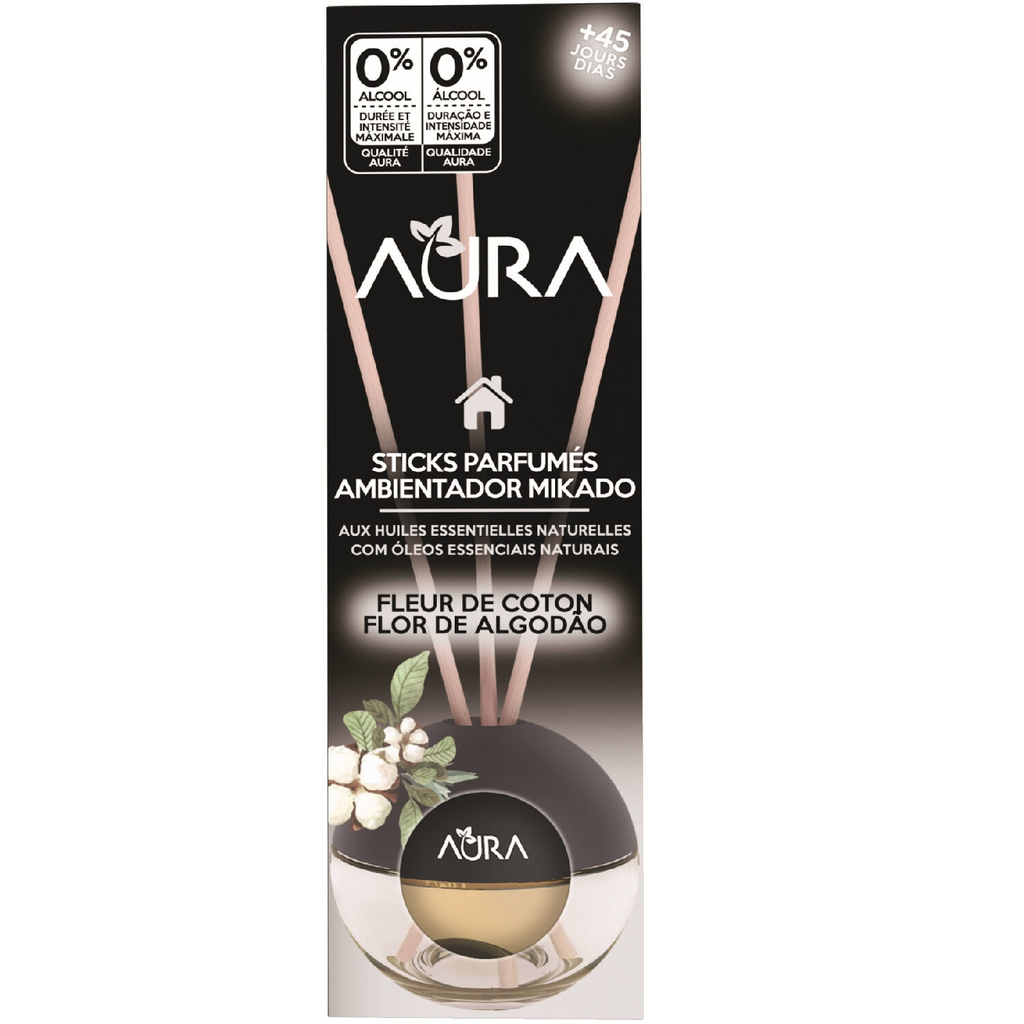 AURA Difusor de interior stick flor de algodão 1 unidade