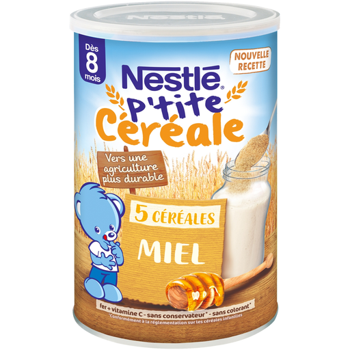 [8445290117670] NESTLE Baby Cereals 5 Cereals Honey P'tite Céréale 415 g