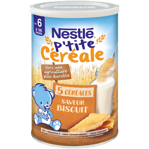 [8445290117700] NESTLE P'tite Céréale 5 céréales biscuits sans sucres ajoutés 415 g
