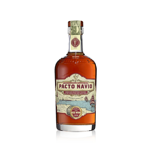[8501110080491] PACTO NAVIO Rhum red wine 70 cl