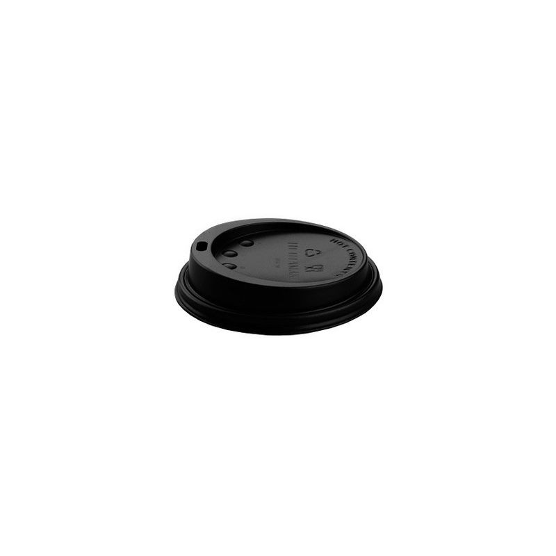 1ER PRIX 100 Black Lids for 12cl Cups