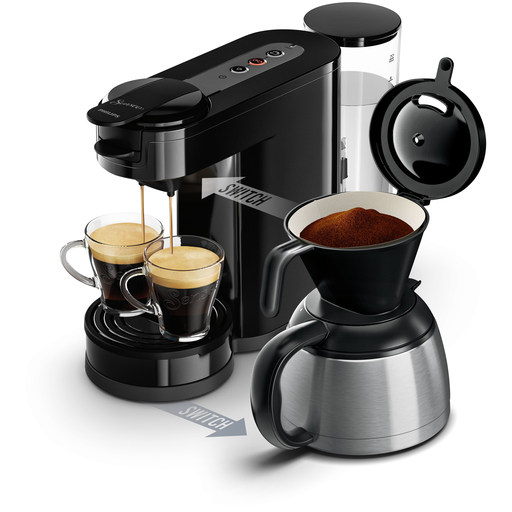 [8710103774242] PHILIPS Senseo Switch HD7892/61 Máquina de café de pastilhas e filtro