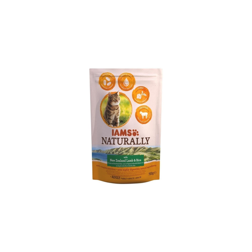 [8710255134901] IAMS CHAT Iams Naturally Croquette Agneau Nouvelle-Zélande + Riz 700g