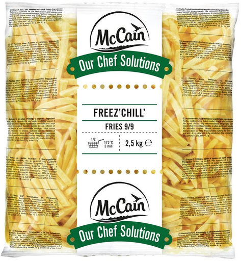 [8710438029017] MCCAIN Our Chef Solutions Freezchill' Batatas fritas 9/9 2500 g