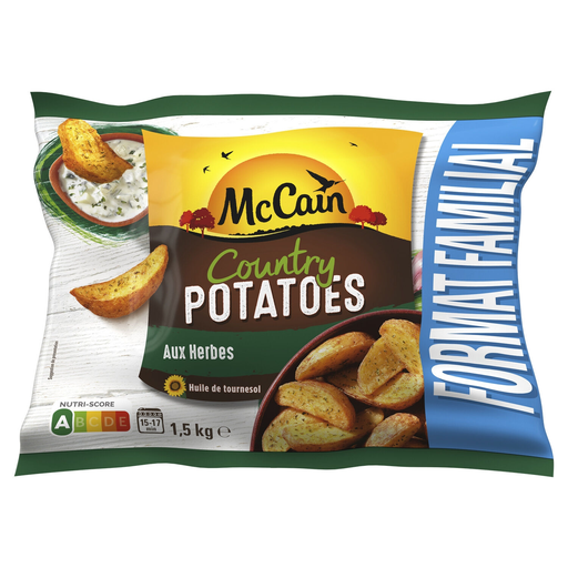 [8710438058888] MCCAIN Country Potatoes aux Herbes 1.5 kg