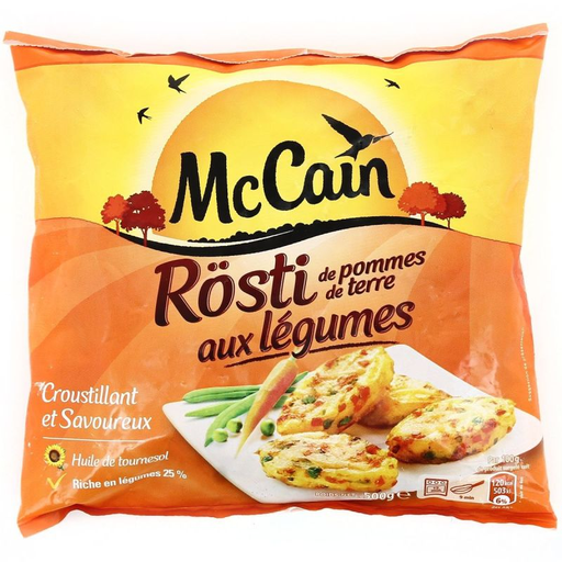 [8710438097252] MAC CAIN Potato and Vegetable Rösti 500 g