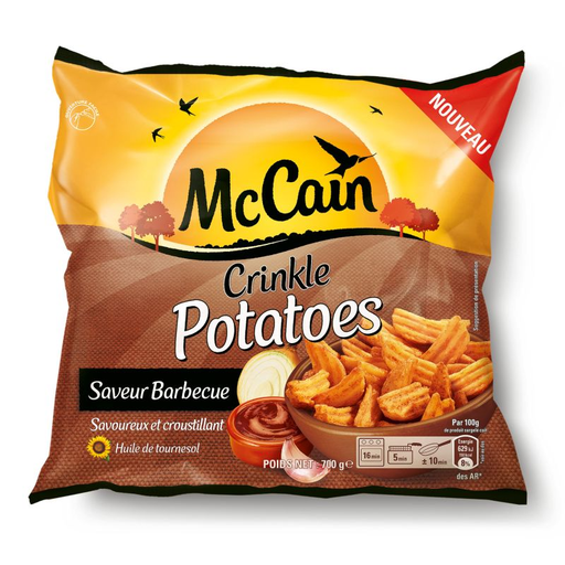 [8710438108736] MAC CAIN Crinkle Potatoes Sabor Barbecue 700 g