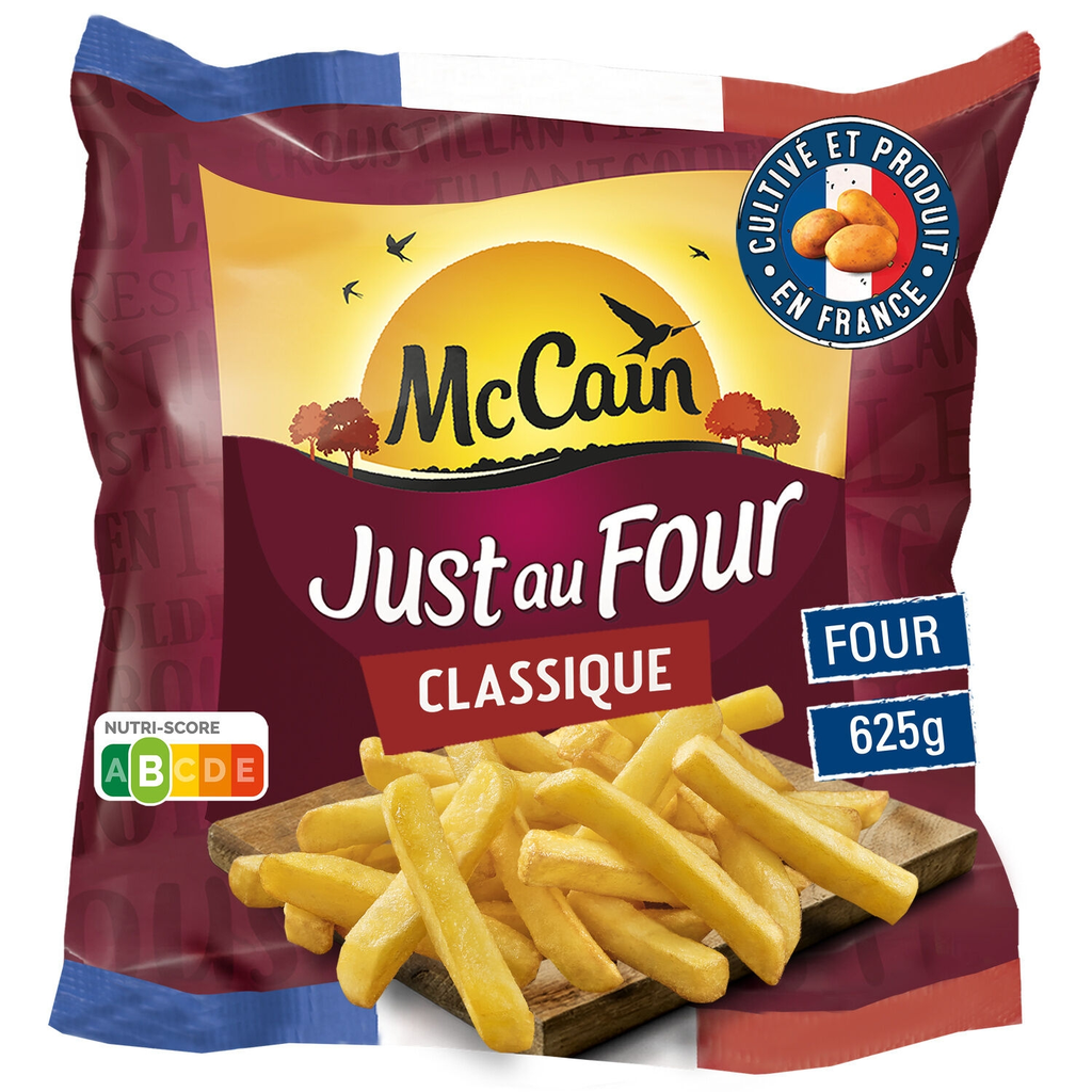 MCCAIN Frites Classique Just au Four 625 g