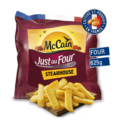 [8710438109771] MCCAIN Patatas Fritas Steakhouse Just au Four 625 g