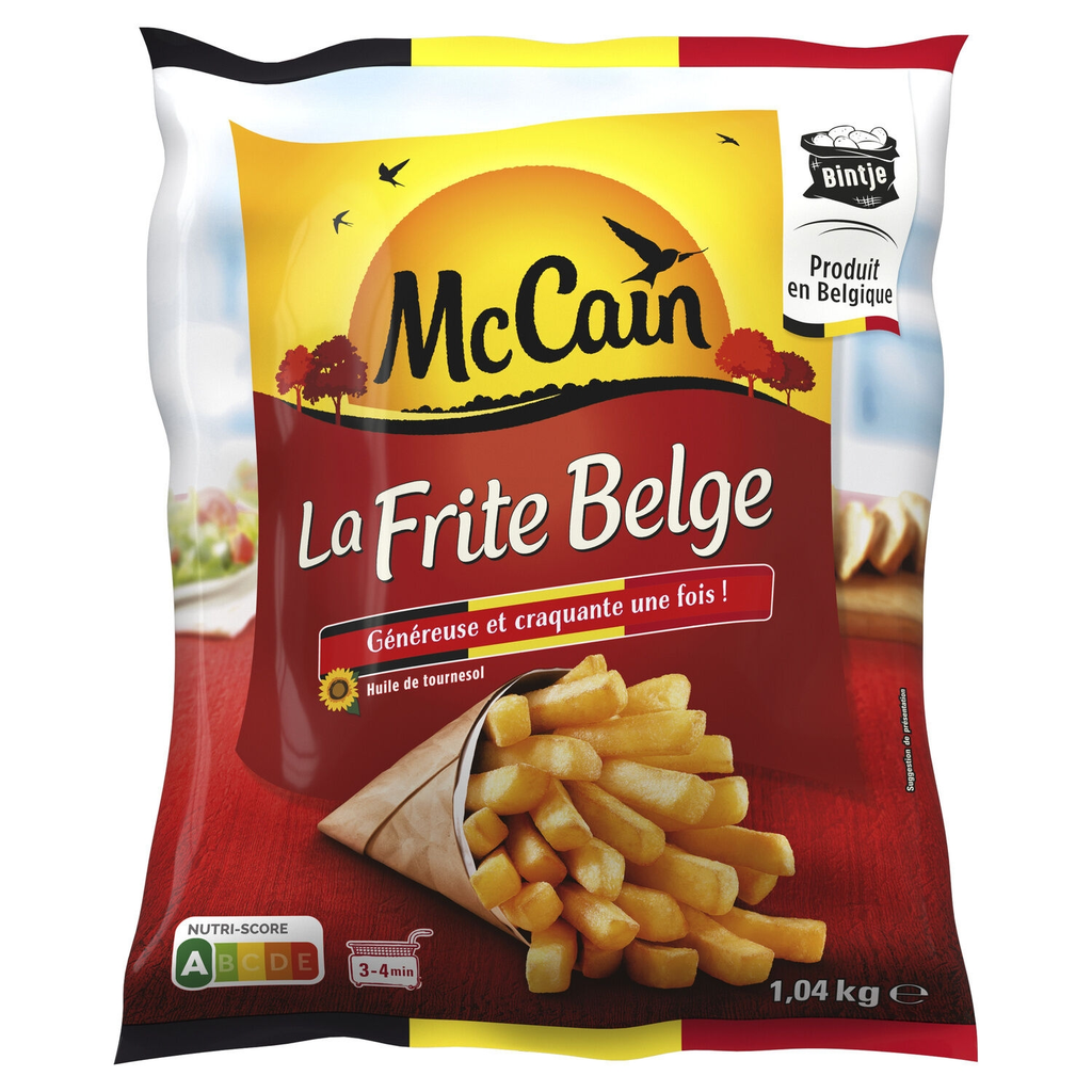 MCCAIN Batatas fritas para fritadeira belgas 1,04 kg