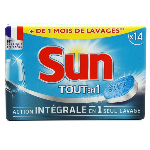 [8710447334287] SUN Tablettes Lave-Vaisselle Tout en 1, 14 pièces