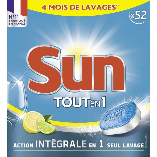 [8710447335130] SUN Dishwasher Tablets All-in-1 Lemon 52 units