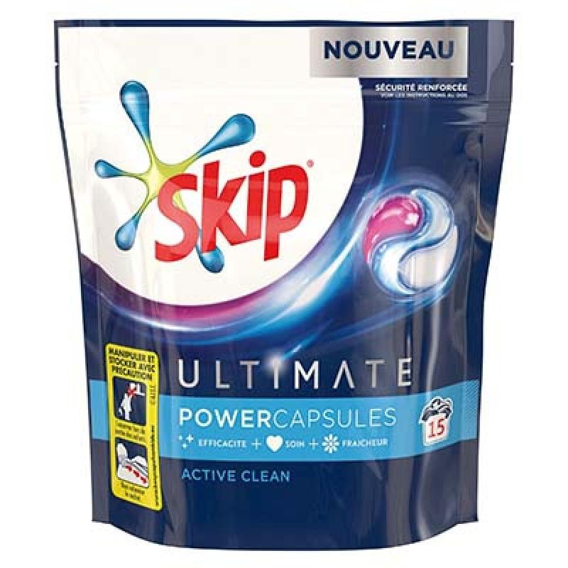 SKIP Caps Ultimate Active Clean 15 doses