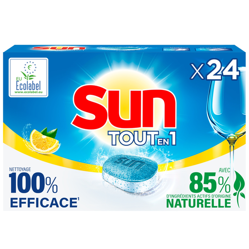 [8710847978654] SUN Dishwasher Tablets Lemon All In 1, 24 count